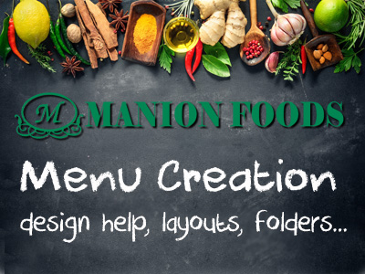 Manion Foods | Menu Creation
